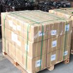 264lbs Capacity Rigid Rubber Casters 200mm Black Wheel Standard