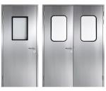 Stainless Steel Pharmaceutical Clean Room Door Sliding 1500mm Width 2100mm