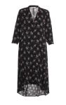 V Neck Ladies' Sexy Floral Print Dresses In Lone Length For Summer Customized