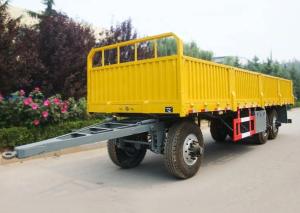 China Steel Drawbar Design Full Trailer For Heavy-Duty Cargo And Wood Transportation Needs factory