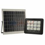 20W Black Solar Flood Lights Outdoor With Motion Sensor IP65 Waterproof 2200lm