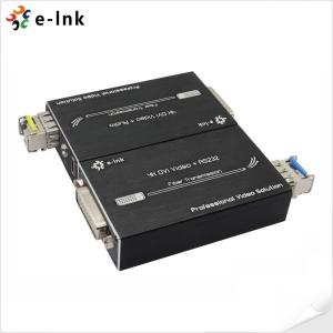 China 4k DVI Fiber Converter With Audio Including Transmitter Receiver Single Mode LC 40km factory