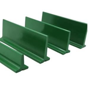 China Polyurethane PU Conveyor Belt Cleats 80 A Shore Hardness Wear Resisting factory
