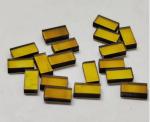 Yellow Synthetic Diamond Plates Mono Hpht Diamonds For Cutting Tools