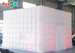 Air Inflatable Tent Airproof LED Outdoor Inflatable Tent Cube 5x5x3.5mH For