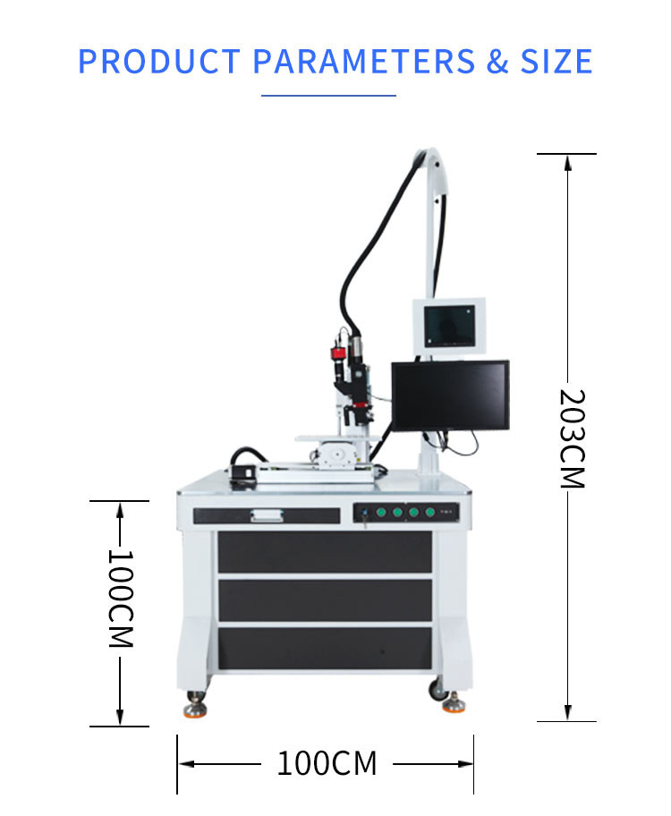 Dia 0.2-2.0mm Laser Spot Welding Machine 200w 300w YAG Jewelry Laser Welder