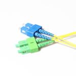 Electrical Fiber Optic Patch Cords SC APC to SC UPC 3 Meters