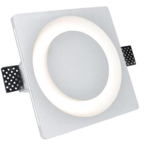 China 200x200mm Trimless Gu10 Downlight Anti Glare Recessed Plaster Lights factory
