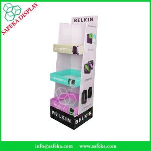 China China Manufacturer Paper material shelf cardboard floor standing display units with hooks factory