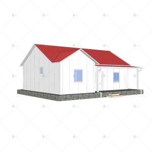 China Heya-2B06-A China 2 room easily constructed and durable sandwich panel house for living factory