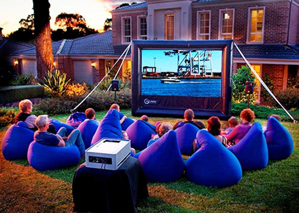 Outdoor Event Protable projector screen High quality Inflatable movie projector