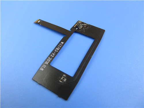 Multilayer Flexible Circuit 4-layer FPC Built on Polyimide With Black Solder