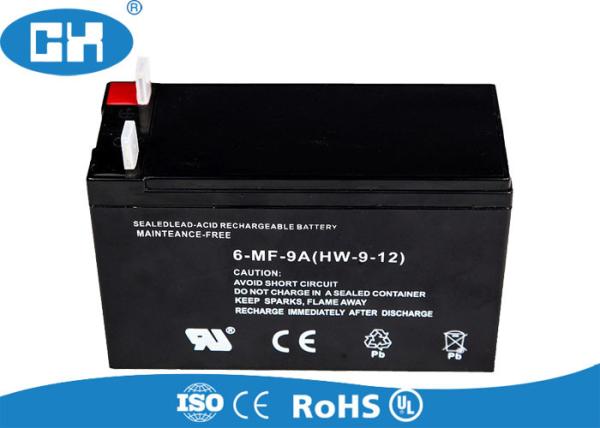 Maintenance Free Rechargeable Motorcycle Battery 12v 9Ah Low Self - Discharge