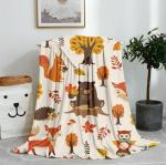 100 Polyester Fleece Throw Blankets Machine Weaved For Living Room