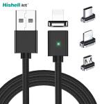 Length 0.25m 0.75m Magnetic Charging Cable Fast Charging Multicolor