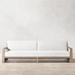 Outdoor Furniture Customized Color Customized Garden Furniture Rattan Sofa Teak