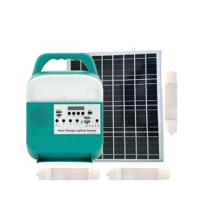 China Camping 16W Mini Solar Home Lighting System / Portable 16V DC Kits 6000mah factory