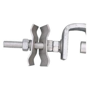 China OPGW Shield 70mm2 Pole Down Cable Clamp For Tower factory