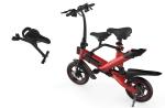 Family Folding Electric Assist Bicycle , Long Range Electric Bike Aluminum Alloy