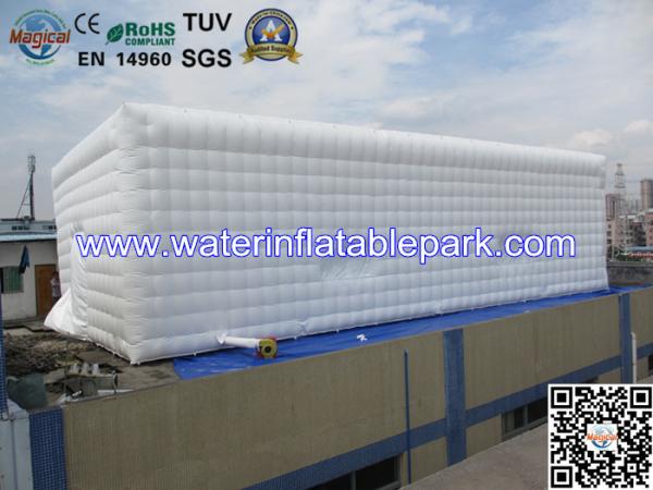 Continue Air Tent Camping White , Inflatable Building Structures For Party