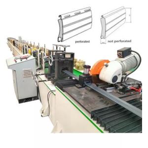 China Foaming Aluminum Door Slating Roller Shutter Machine PLC Detla System factory
