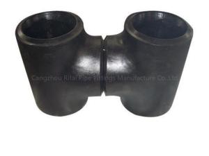 China DN15 Reducing Pipe Fitting Tee Butt Weld JIS SS400 STD Carbon Steel MS A234WPB factory