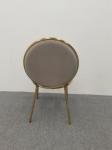 Brown velvet dining chair round Back Chair cheap round dining table and chairs