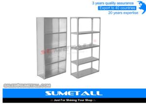 China Industrial Closet Slotted Angle Racking / Garage Heavy Duty Shelving 5 Shelf factory