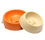 Anti Skid Natural Straw Plastic Slow Feed Dog Bowl Eco Friendly High Polish