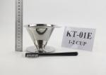 Food Grade Reusable 18/8 Stainless Steel Coffee Maker Gift Set With Cleaning