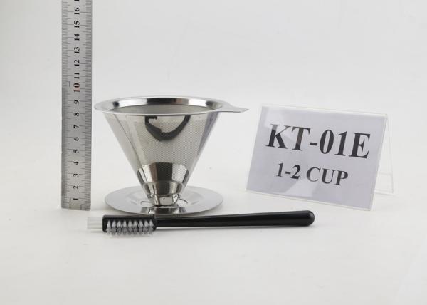 Food Grade Reusable 18/8 Stainless Steel Coffee Maker Gift Set With Cleaning