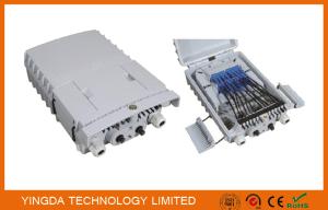 China IP65 Fiber Optic Splitter Box Black White PC Ftth Fiber Distribution Box factory