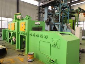 China 4m/min Wire Mesh Shot Blasting Machine Aluminum Pot Cleaning factory