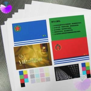 China No Crack Silk Screen Printing 35 Dyne 0.12mm PVC Core Sheet factory