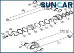Bucket Cylinder Kits 360984A1 Hydraulic Replacement Seal Kit Fits CASE 621D