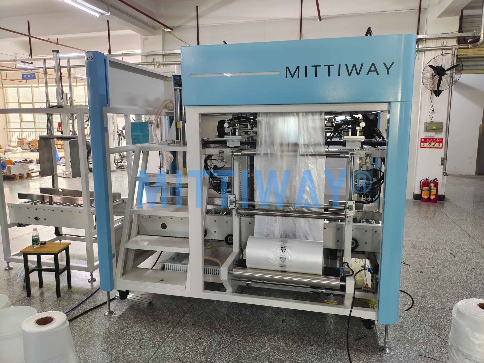 Food packaging high speed bag inserter machine