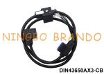 Triple Head DIN43650A Solenoid Valve Connector With Molded Cable