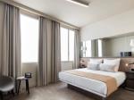Algeria hotel style apartment furniture of laminate headboard bed with