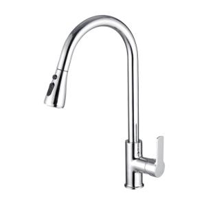China 360 Rotating Pull Out Sprayer Kitchen Faucet Polished Surface factory