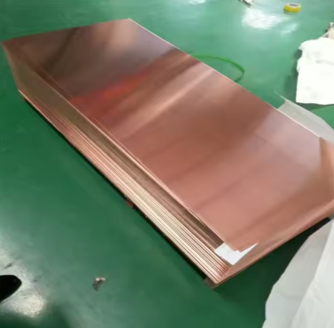 China 0.5mm-0.8mm Industrial Decorative Copper Sheets C11000 Pure Copper Sheets on sale