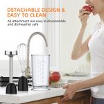 5 In 1 Stainless Steel Stick Blender 800 Watts With Powerful Copper Motor