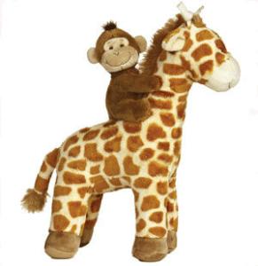 China Lovely Giraffe with babay Monkey Plush Toys factory
