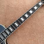 LP Custom Shop Black Color Electric Guitar EBONY Fretboard Binding frets Golden