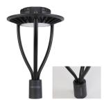 120w Round Garden Lights 100lm/W Black Color For Community Park Yard