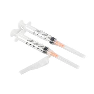 China Disposable Retractable 3 Parts Luer Lock Safety Vaccination Syringe With Safety Needle factory