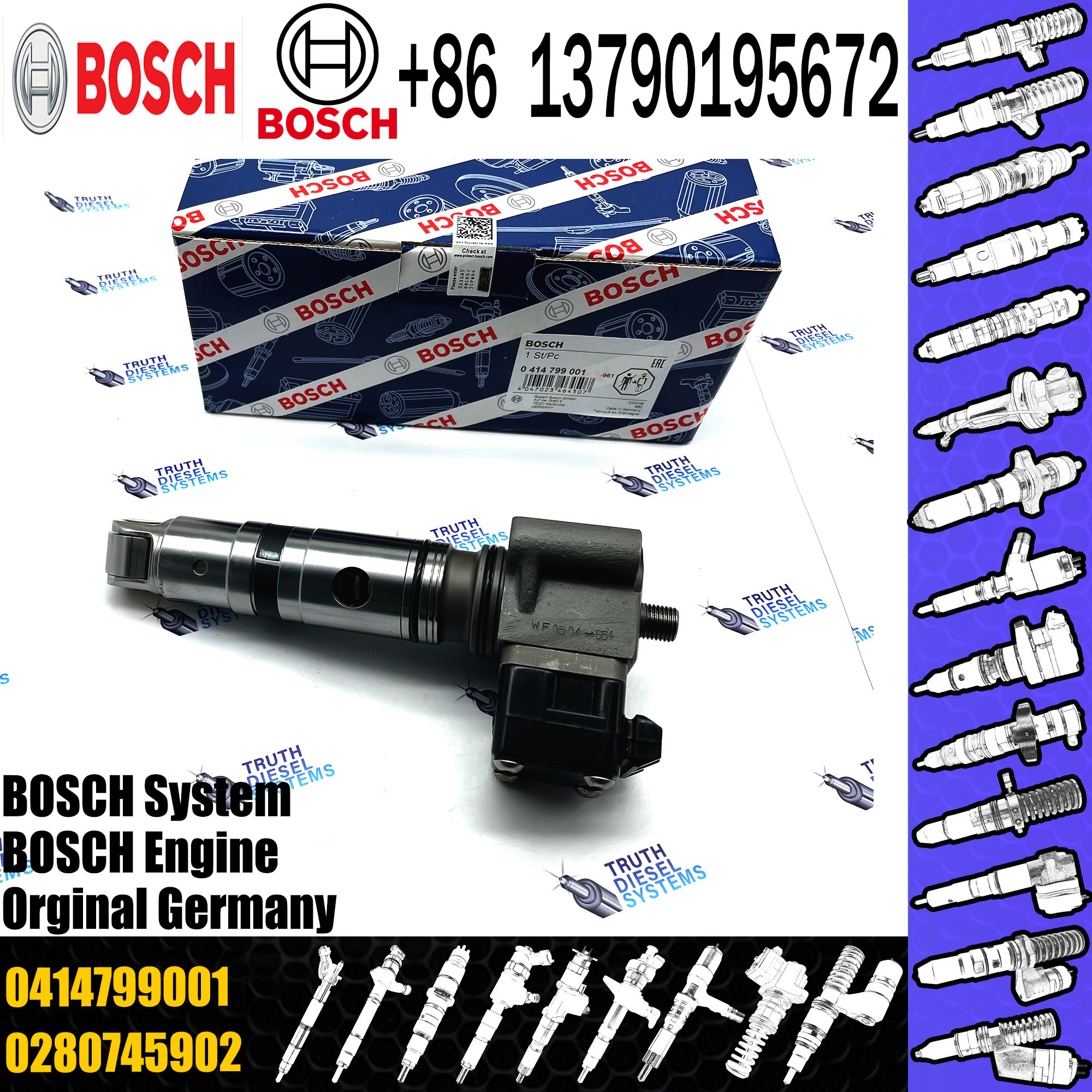 Original fuel unit pump 0414799005 0414799025 0414799001 0414799054 for A0280745902/80