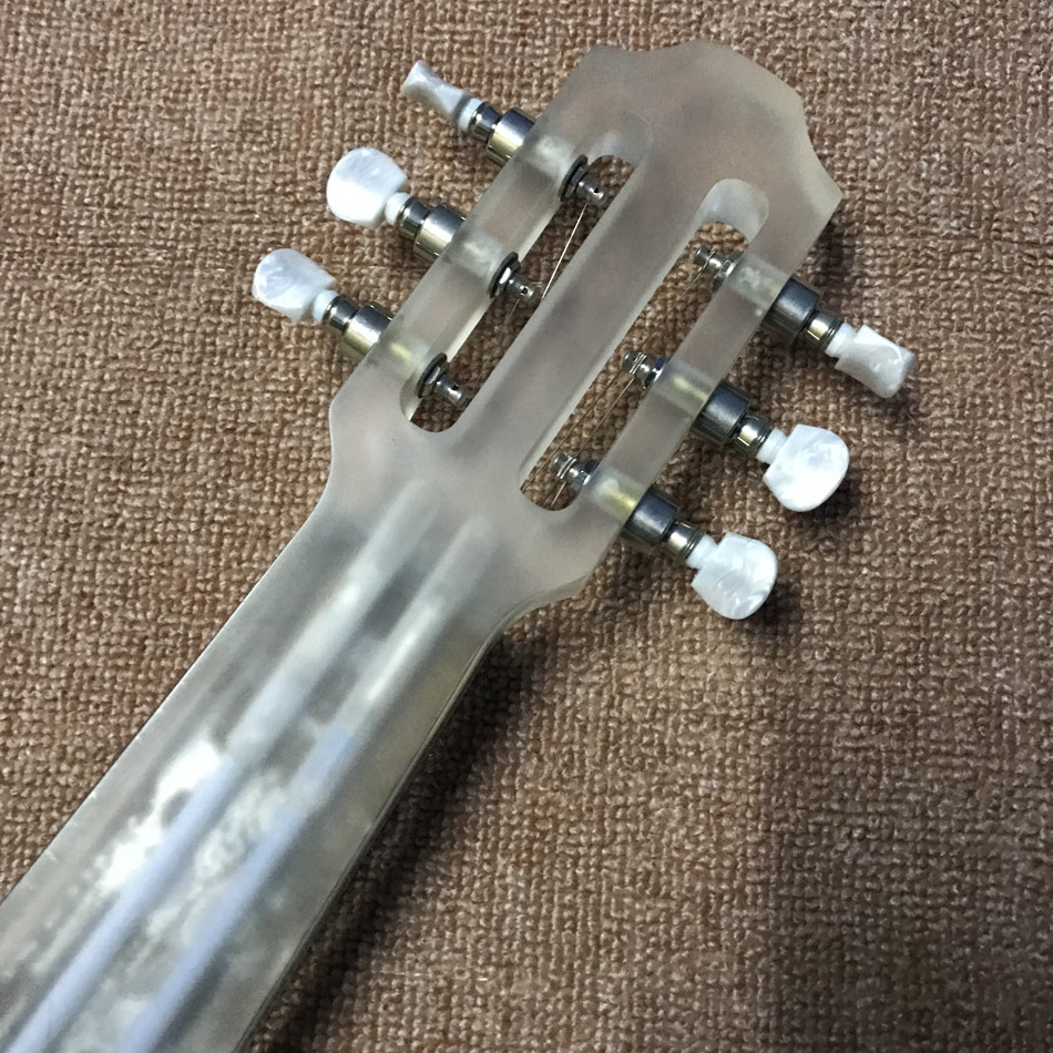 High quality LED light acrylic electric guitar maple fingerboard, free shipping
