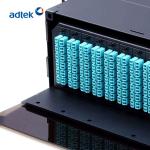 Telecom 19'' Rack Mount Optical Distribution Box , 144 Port Fiber Patch Panel
