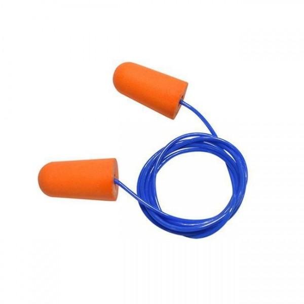China Customized Color Soft Ear Plugs , PU Material Noise Cancelling Earplugs factory