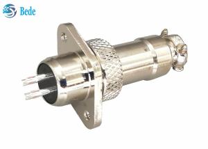 China 3A 200V GX12 M12 Aviation Connector Plug With Rhombus Flange Male And Female Sets factory
